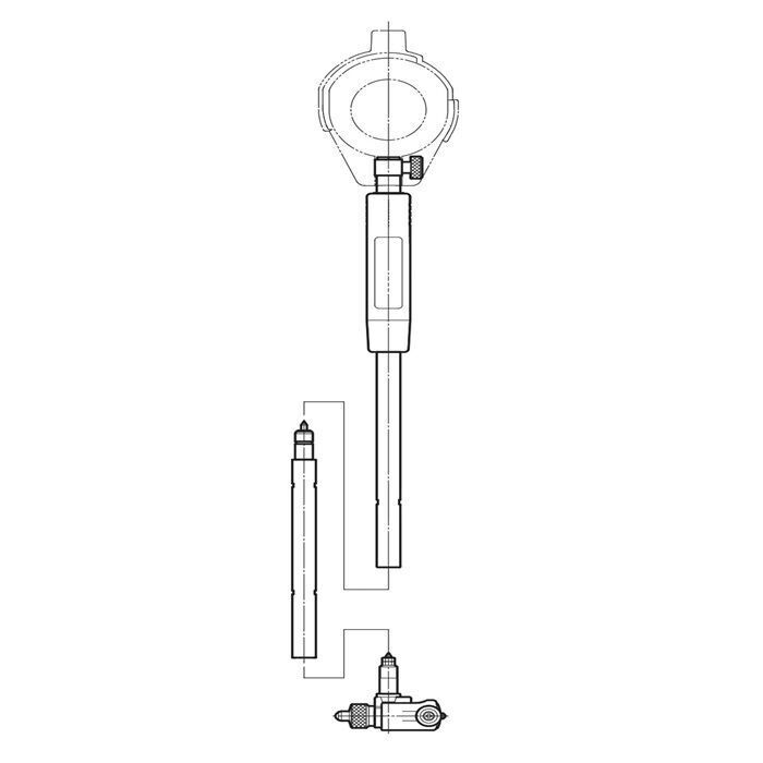 Asimeto 160-250/250-400 Silindir Komparatörü Uzatma Çubuğu 125mm AS-480012